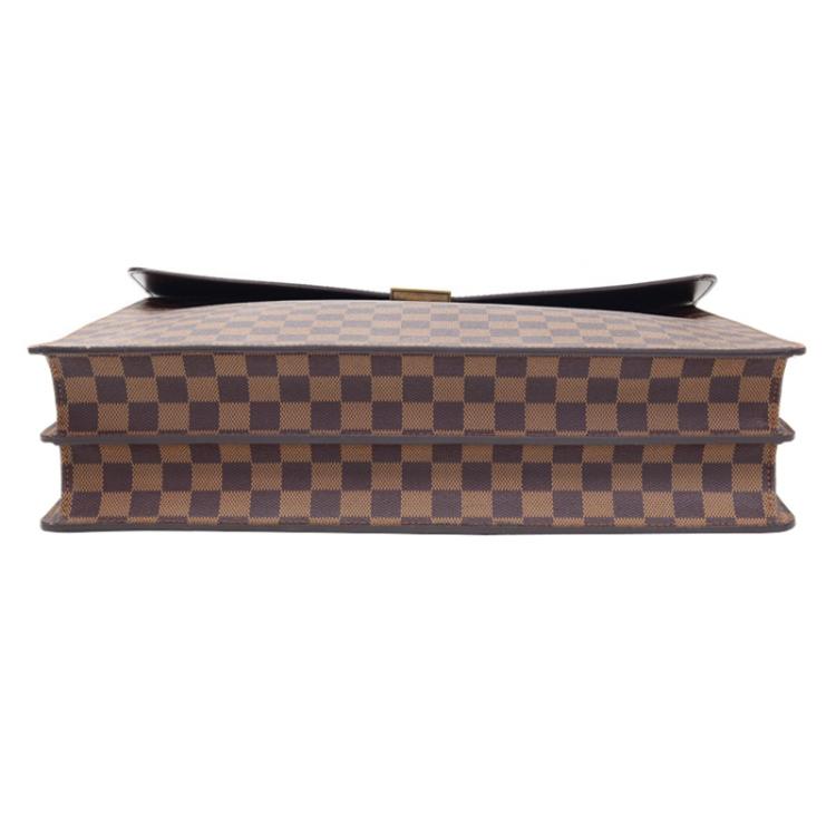 Pre Owned Louis Vuitton Damier Ebene Canvas Altona Briefcase GM