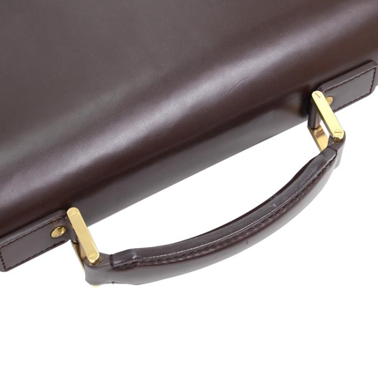 Pre Owned Louis Vuitton Damier Ebene Canvas Altona Briefcase GM