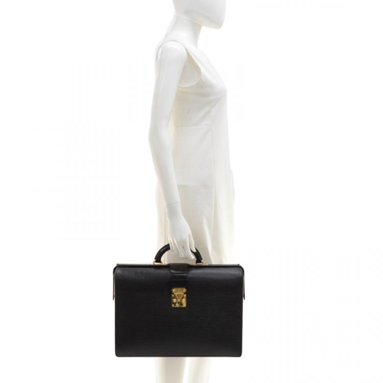 Louis Vuitton Monogram Serviette Fermoir Briefcase - Brown Briefcases, Bags  - LOU136453