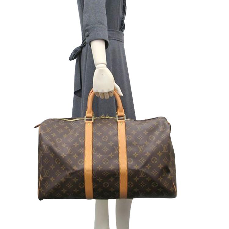 Pre Owned Louis Vuitton Monogram Canvas Keepall 45 Bag