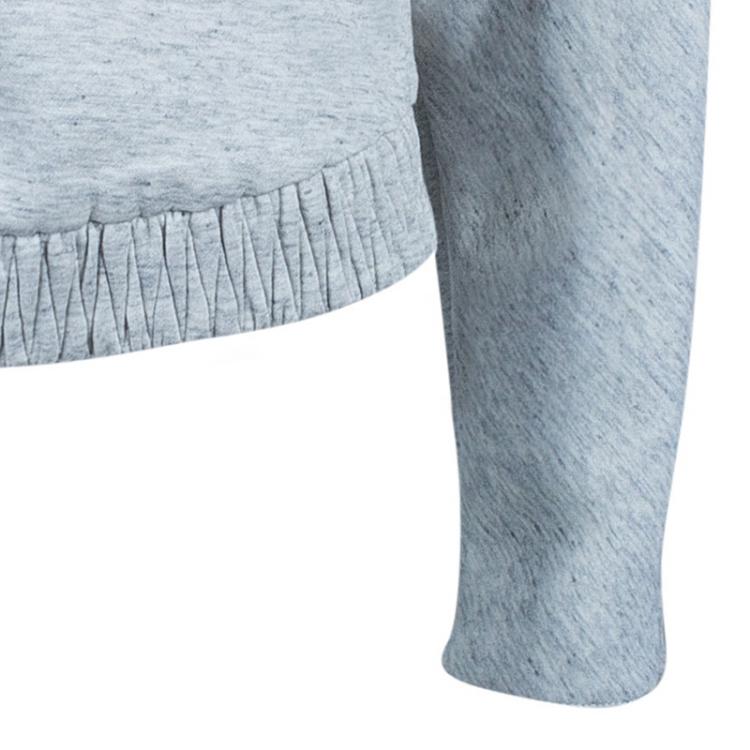 Pre Owned 3.1 Phillip Lim Gray Guipure Lace Appliqué Ribbed Hem Sweatshirt M