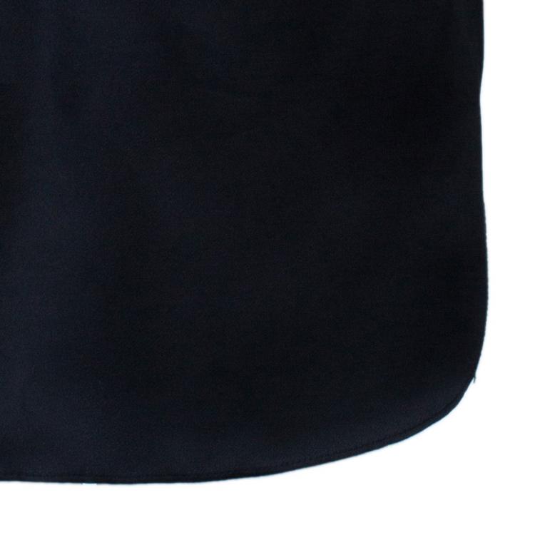 Pre Owned 3.1 Phillip Lim Black Organza Giupure Lace Detail Blouse M