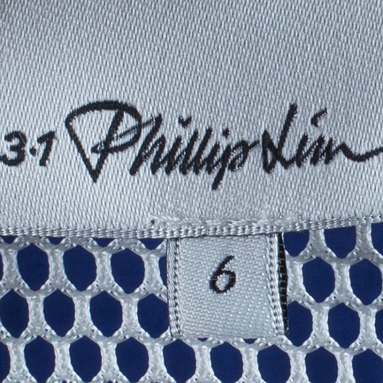Pre Owned 3.1 Phillip Lim Sleeveless Floral Lace Insert Top M