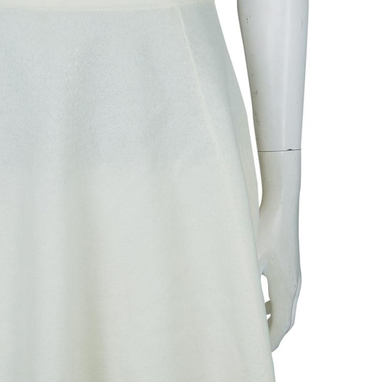 Pre Owned 3.1 Phillip Lim Cream Wool Flared Skirt S