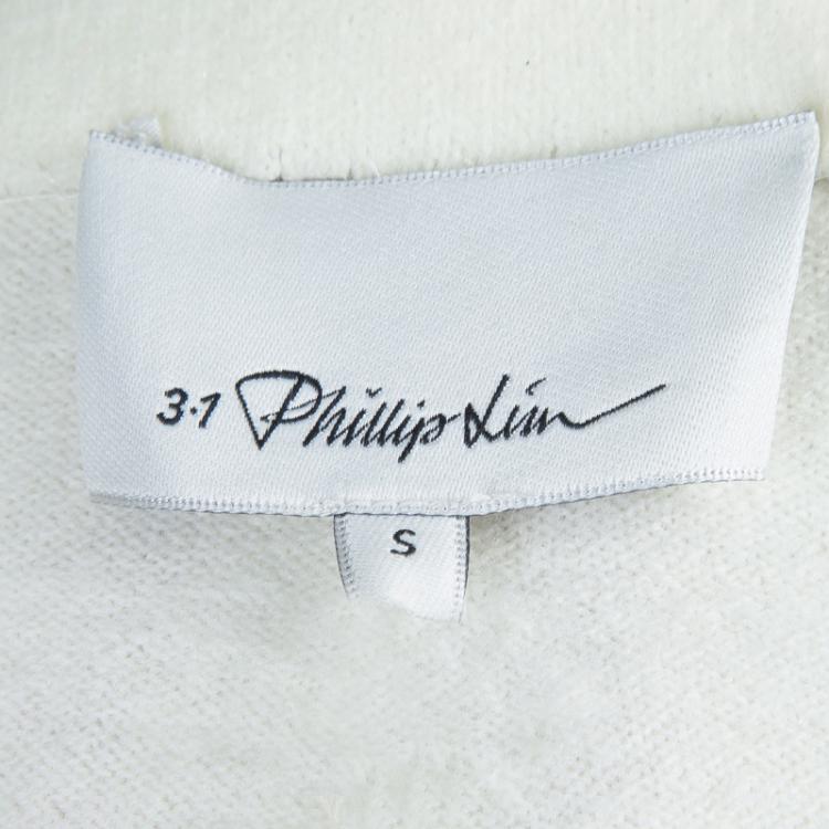 Pre Owned 3.1 Phillip Lim Cream Wool Flared Skirt S