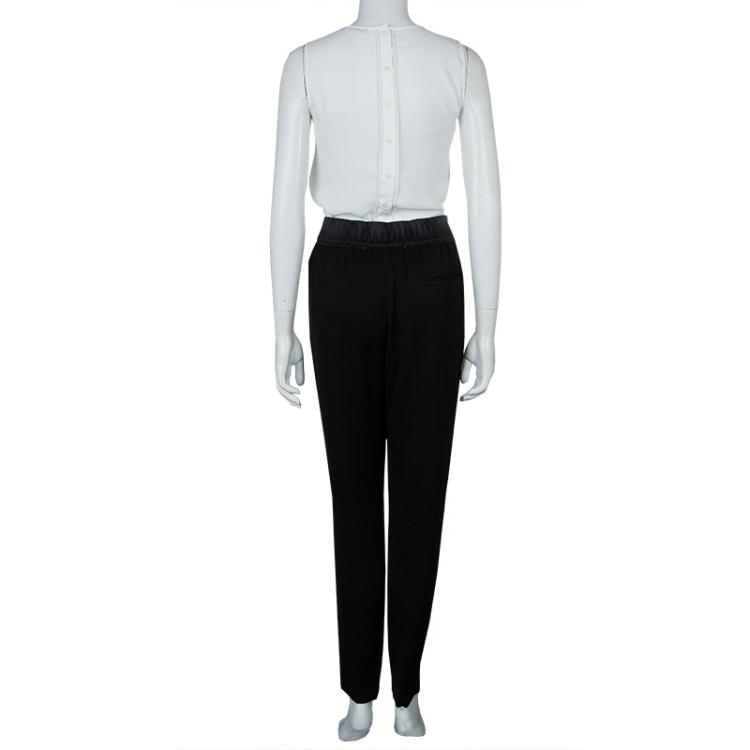 Pre Owned 3.1 Phillip Lim Black Smocked Waist Trousers M
