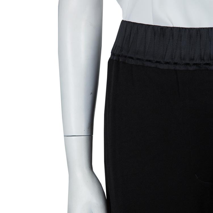 Pre Owned 3.1 Phillip Lim Black Smocked Waist Trousers M