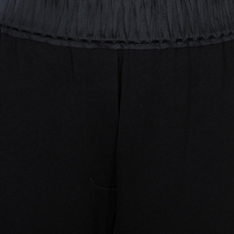 Pre Owned 3.1 Phillip Lim Black Smocked Waist Trousers M