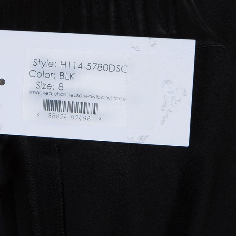 Pre Owned 3.1 Phillip Lim Black Smocked Waist Trousers M