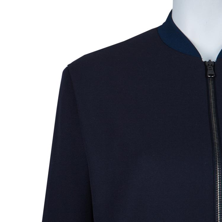 Pre Owned 3.1 Phillip Lim Navy Blue Wool Bomber Jacket M