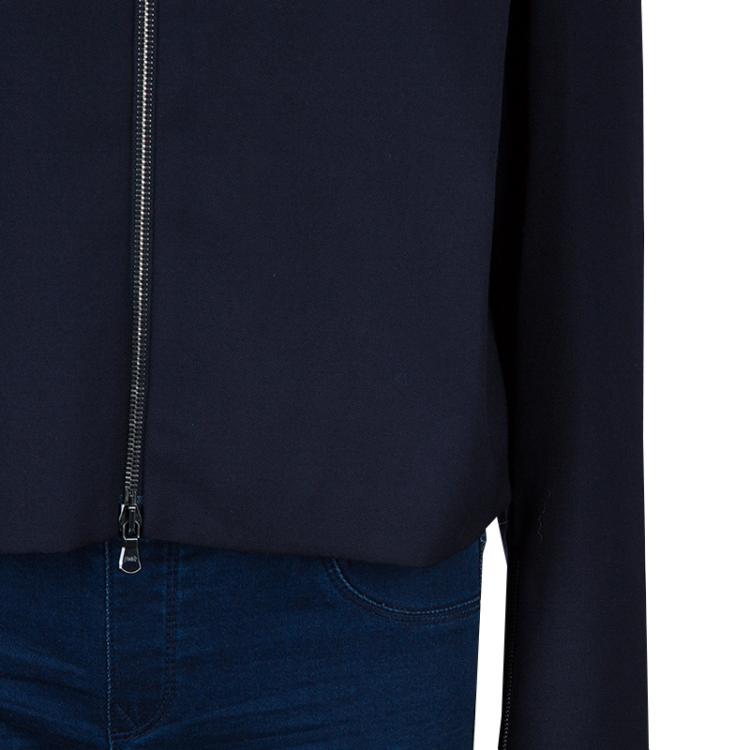 Pre Owned 3.1 Phillip Lim Navy Blue Wool Bomber Jacket M