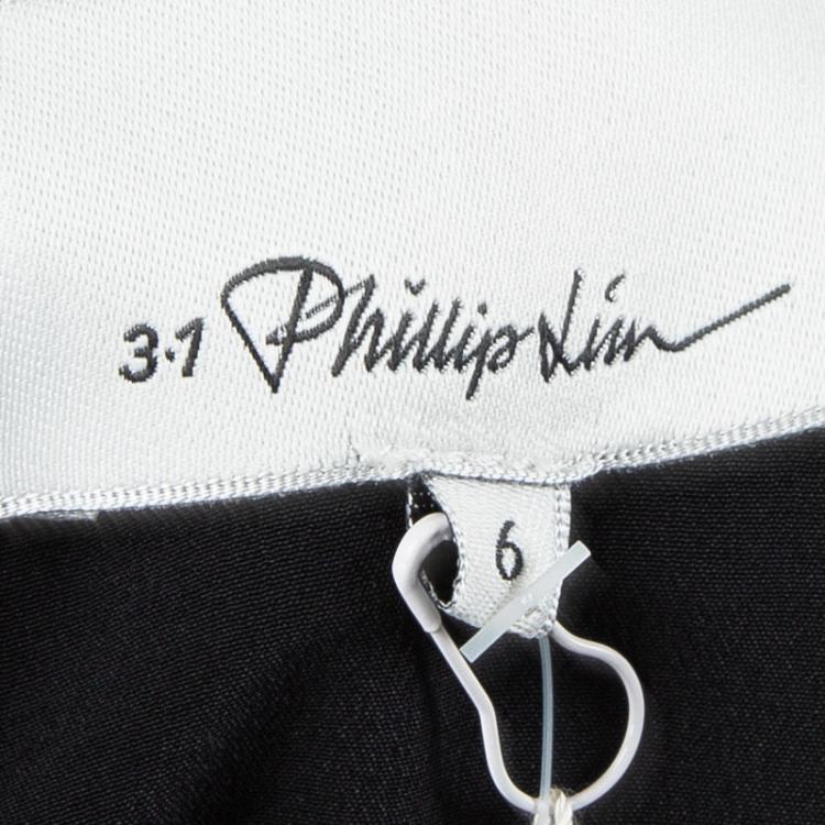 Pre Owned 3.1 Phillip Lim Black Wool A Line Horizon Skirt M