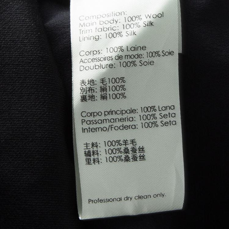 Pre Owned 3.1 Phillip Lim Black Wool A Line Horizon Skirt M