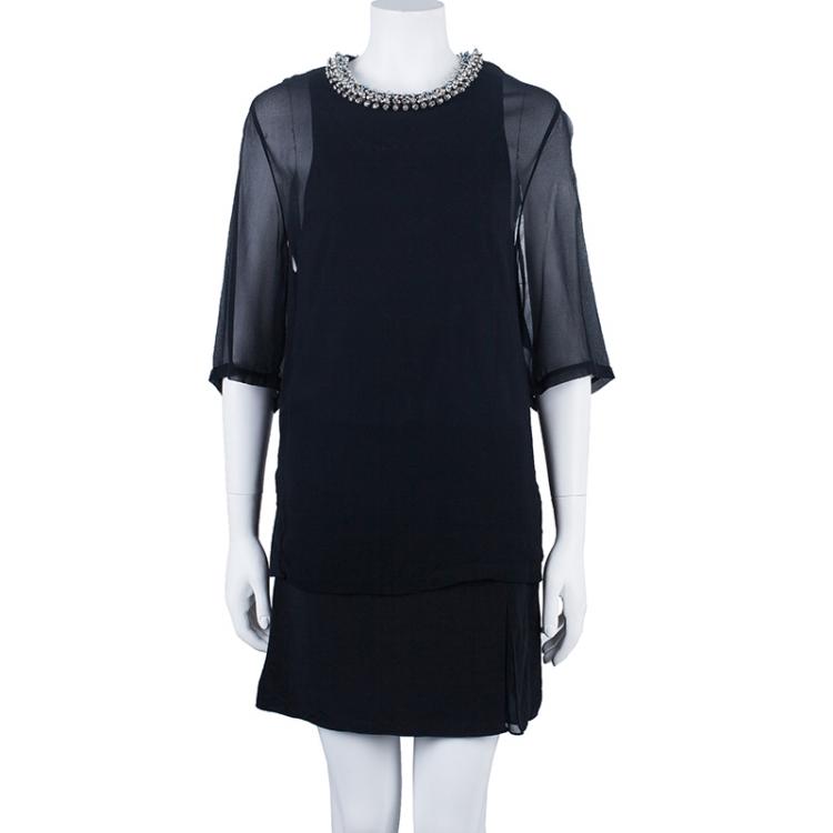 Pre Owned 3.1 Phillip Lim Embellished Neck Dress S