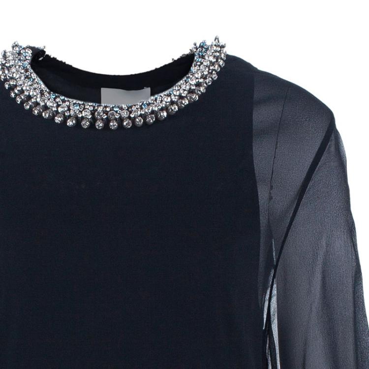 Pre Owned 3.1 Phillip Lim Embellished Neck Dress S