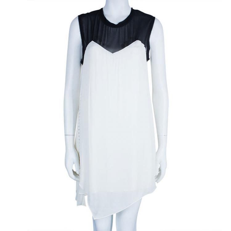 Pre Owned 3.1 Phillip Lim Black and White Sleeveless Dress M