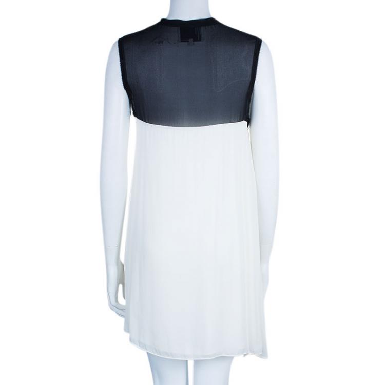 Pre Owned 3.1 Phillip Lim Black and White Sleeveless Dress M