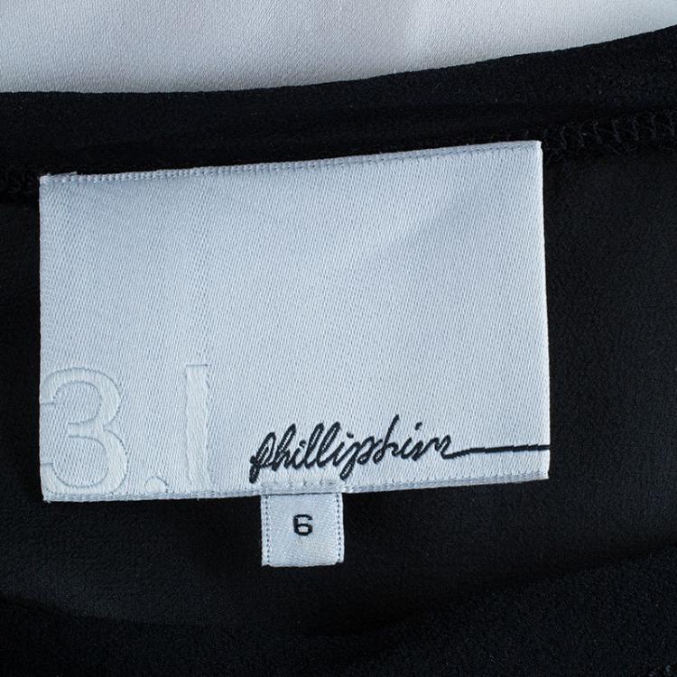 Pre Owned 3.1 Phillip Lim Black and White Sleeveless Dress M