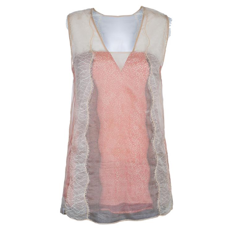 Pre Owned 3.1 Phillip Lim Multicolor Sleeveless Top S