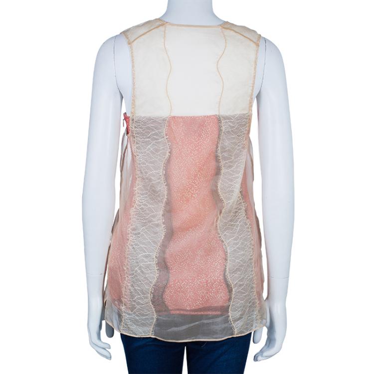 Pre Owned 3.1 Phillip Lim Multicolor Sleeveless Top S
