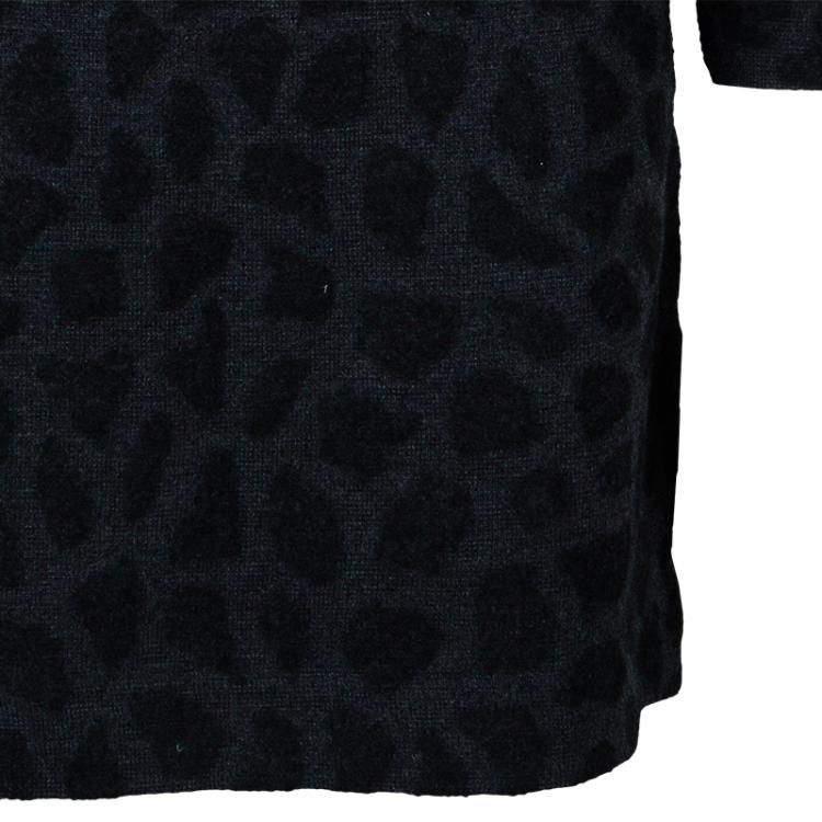 Pre Owned 3.1 Phillip Lim Grey Leopard Print Long Sleeve Dress M