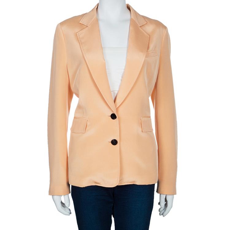 Pre Owned 3.1 Phillip Lim Silk Satin Crepe Blazer L