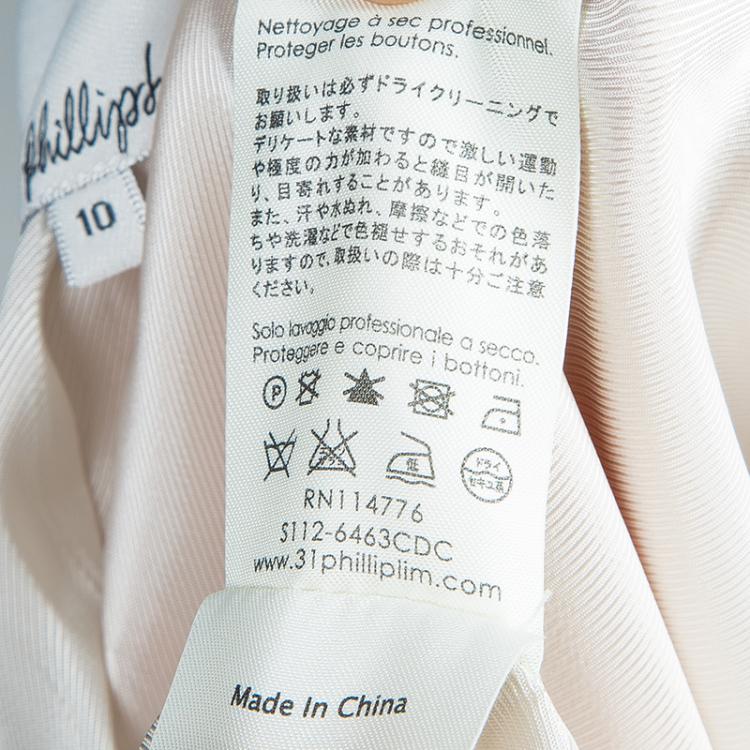 Pre Owned 3.1 Phillip Lim Silk Satin Crepe Blazer L