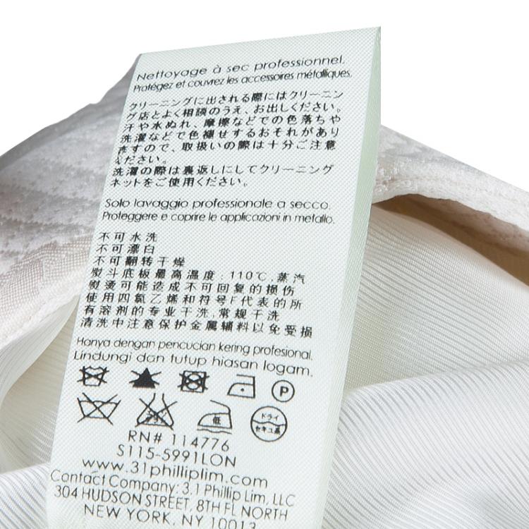 Pre Owned 3.1 Phillip Lim Off White Embossed Pleated Shorts S
