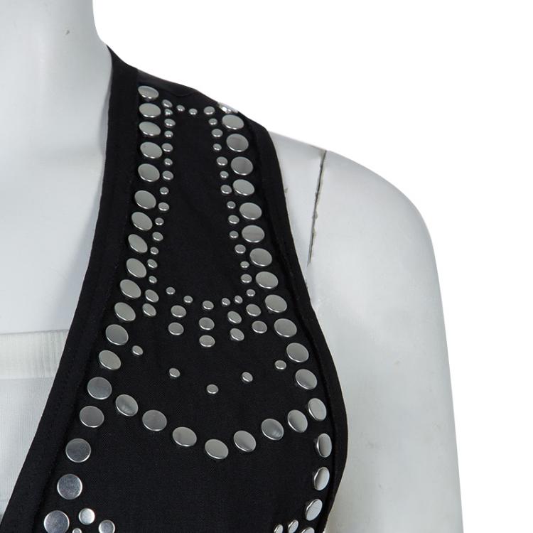 Pre Owned 3.1 Phillip Lim Black Metal Studded Sleeveless Vest S