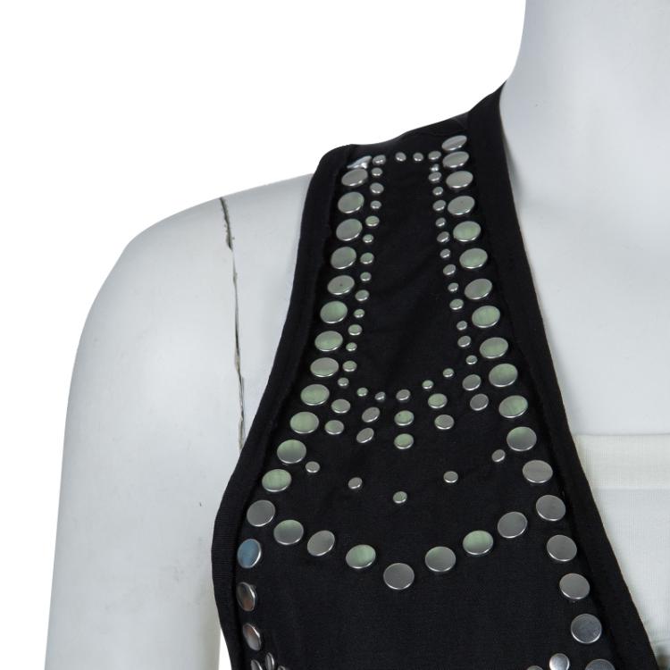 Pre Owned 3.1 Phillip Lim Black Metal Studded Sleeveless Vest S