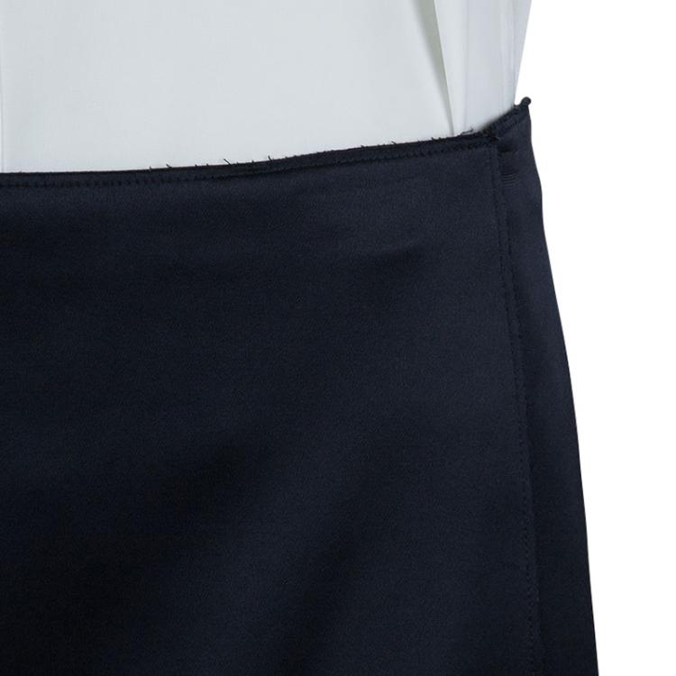 Pre Owned 3.1 Phillip Lim Black and Navy Silk Skirt M