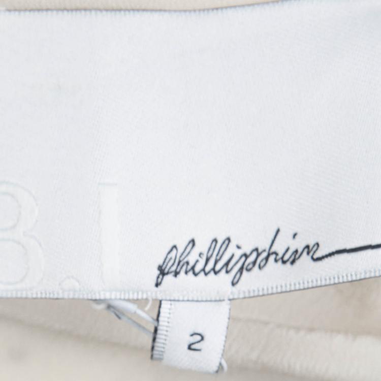 Pre Owned 3.1 Phillip Lim Cream Silk Long Sleeve Blouse S