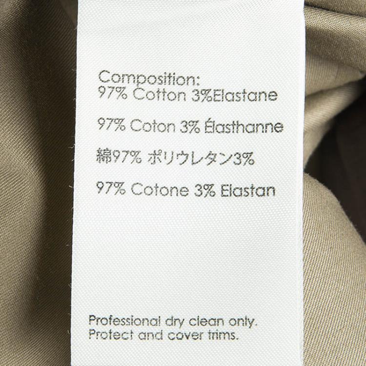 Pre Owned  3.1 Phillip Lim Brown Cotton Short Sleeve Zip Front Dress M
