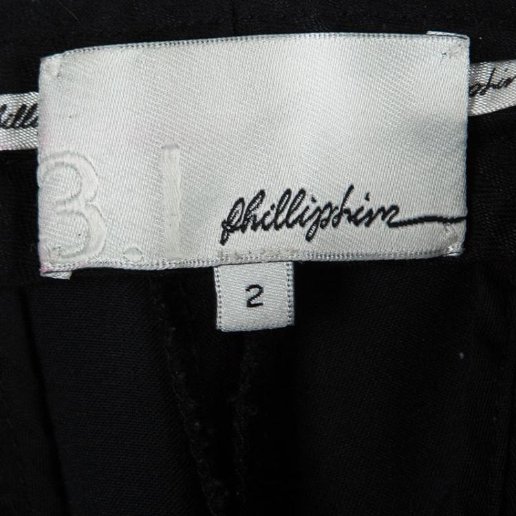 Pre Owned 3.1 Phillip Lim Black High Waist Wide Leg Trousers S