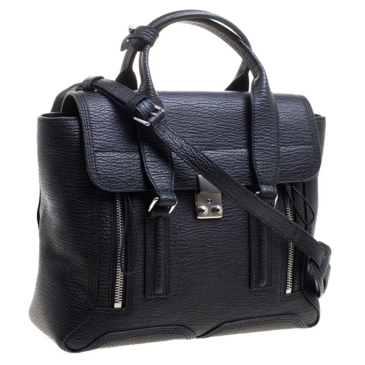 Pre Owned 3.1 Phillip Lim Black Leather Large Pashli Tote