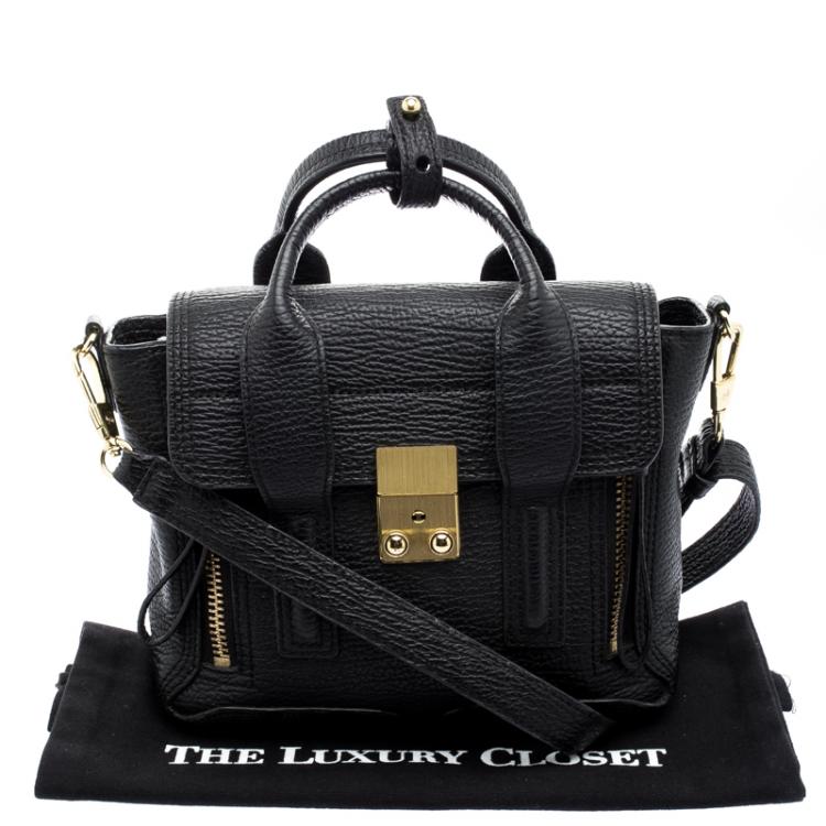 Pre Owned 3.1 Phillip Lim Black Leather Mini Pashli Satchel 
