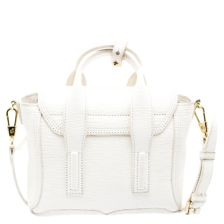 Pre Owned 3.1 Phillip Lim Off White Leather Mini Pashli Satchel