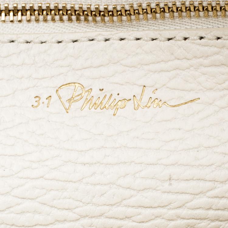 Pre Owned 3.1 Phillip Lim Off White Leather Mini Pashli Satchel