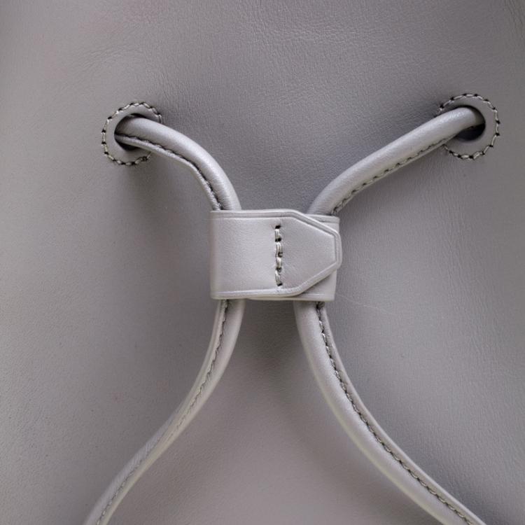 Pre Owned 3.1 Phillip Lim Grey Leather Small Drawstring Bucket Soleil Bag