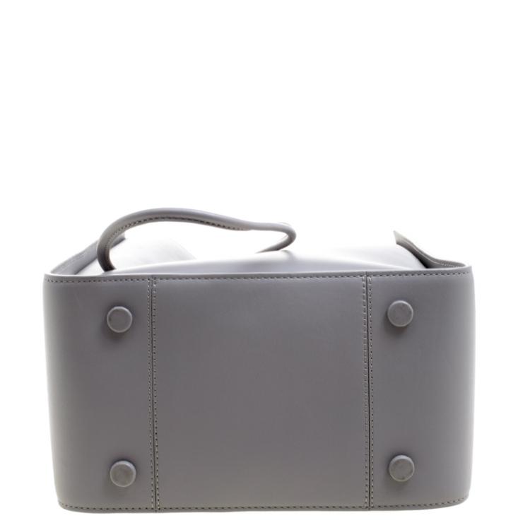 Pre Owned 3.1 Phillip Lim Grey Leather Small Drawstring Bucket Soleil Bag