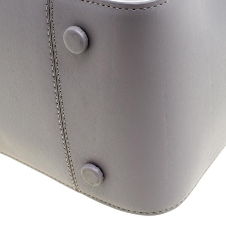 Pre Owned 3.1 Phillip Lim Grey Leather Small Drawstring Bucket Soleil Bag