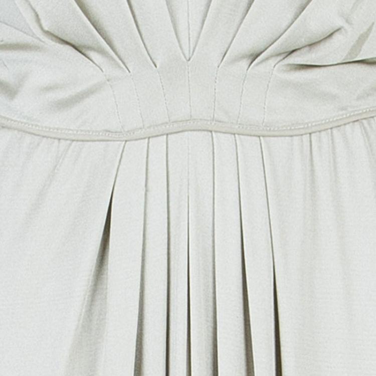 مملوكة مسبقًا Alberta Ferretti Beige Embellished Maxi Dress M