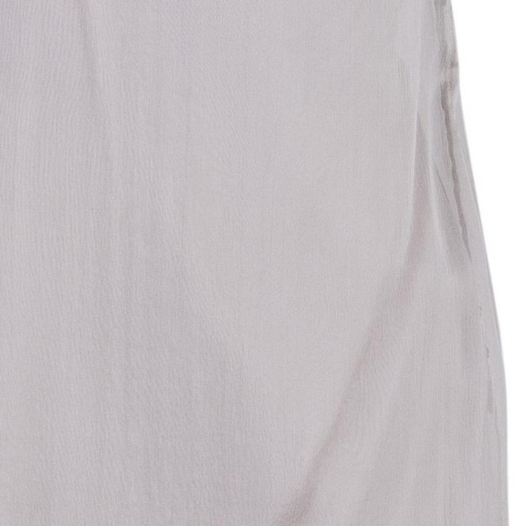Pre Owned Alberta Ferretti Nude One Shoulder Top M