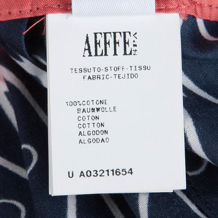 Pre Owned Alberta Ferretti Multicolor Printed Cotton Shorts M
