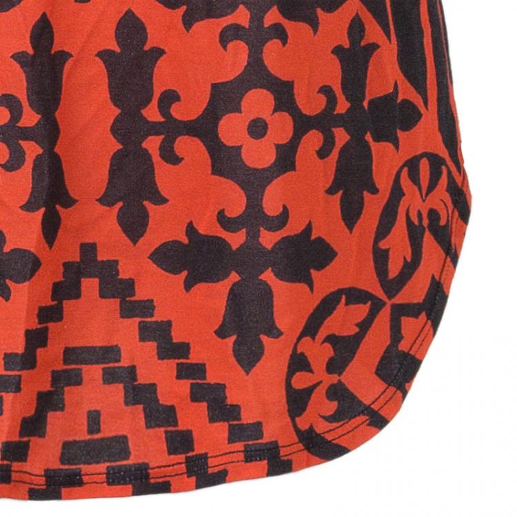 Pre Owned Alexander McQueen Red Skull Tank Top S