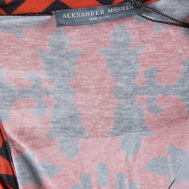 Pre Owned Alexander McQueen Red Skull Tank Top S
