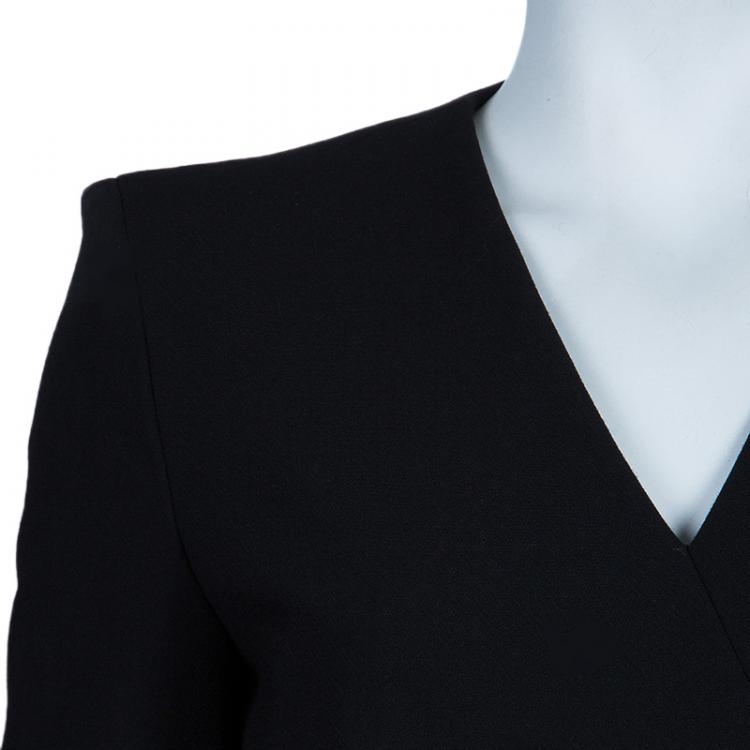 Pre Owned Alexander McQueen Wool Crepe Dress S