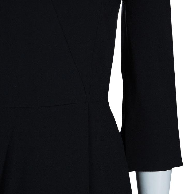 Pre Owned Alexander McQueen Wool Crepe Dress S