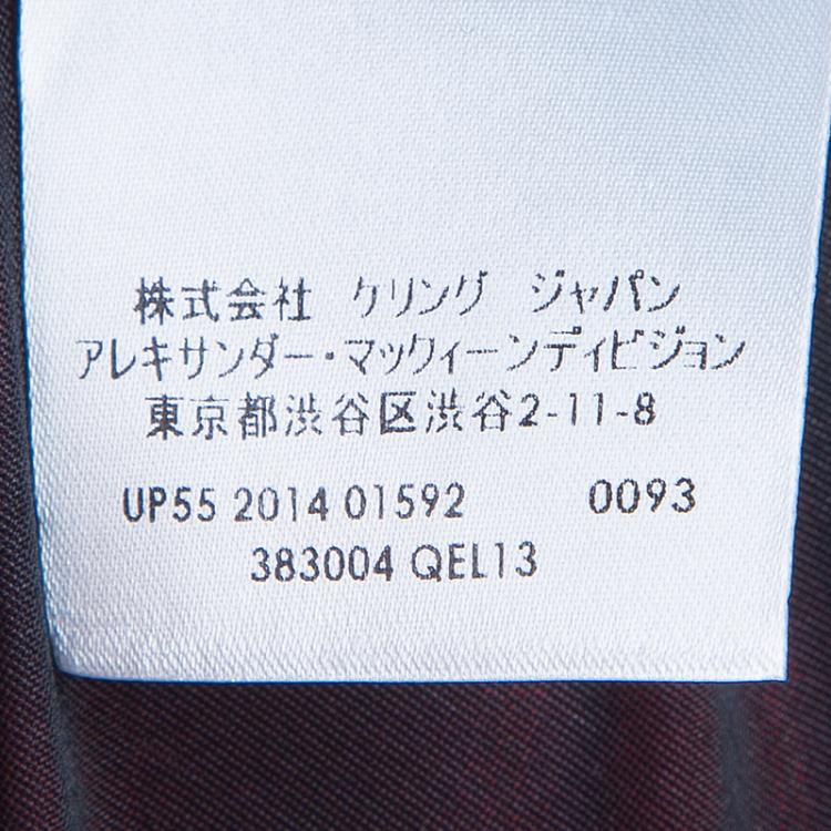 Pre Owned Alexander McQueen Red and Black Shift Dress S