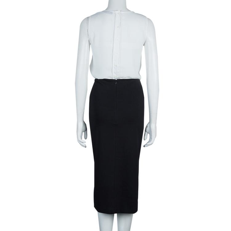 مملوكة مسبقًا McQ by Alexander McQueen Black Pencil Knit Skirt XL